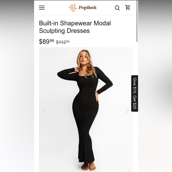 popilush Dresses Close Out Sale Shapewear Maxi Dress Poshmark